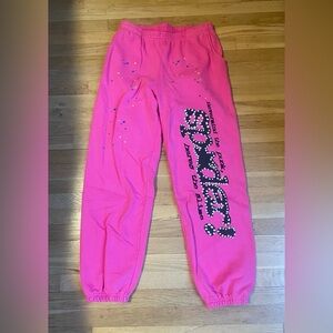 Unisex Neon Pink Graphic Jogger Sweatpants